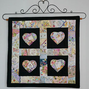 Crazy Hearts-Small Embroidery and Needleturn Project