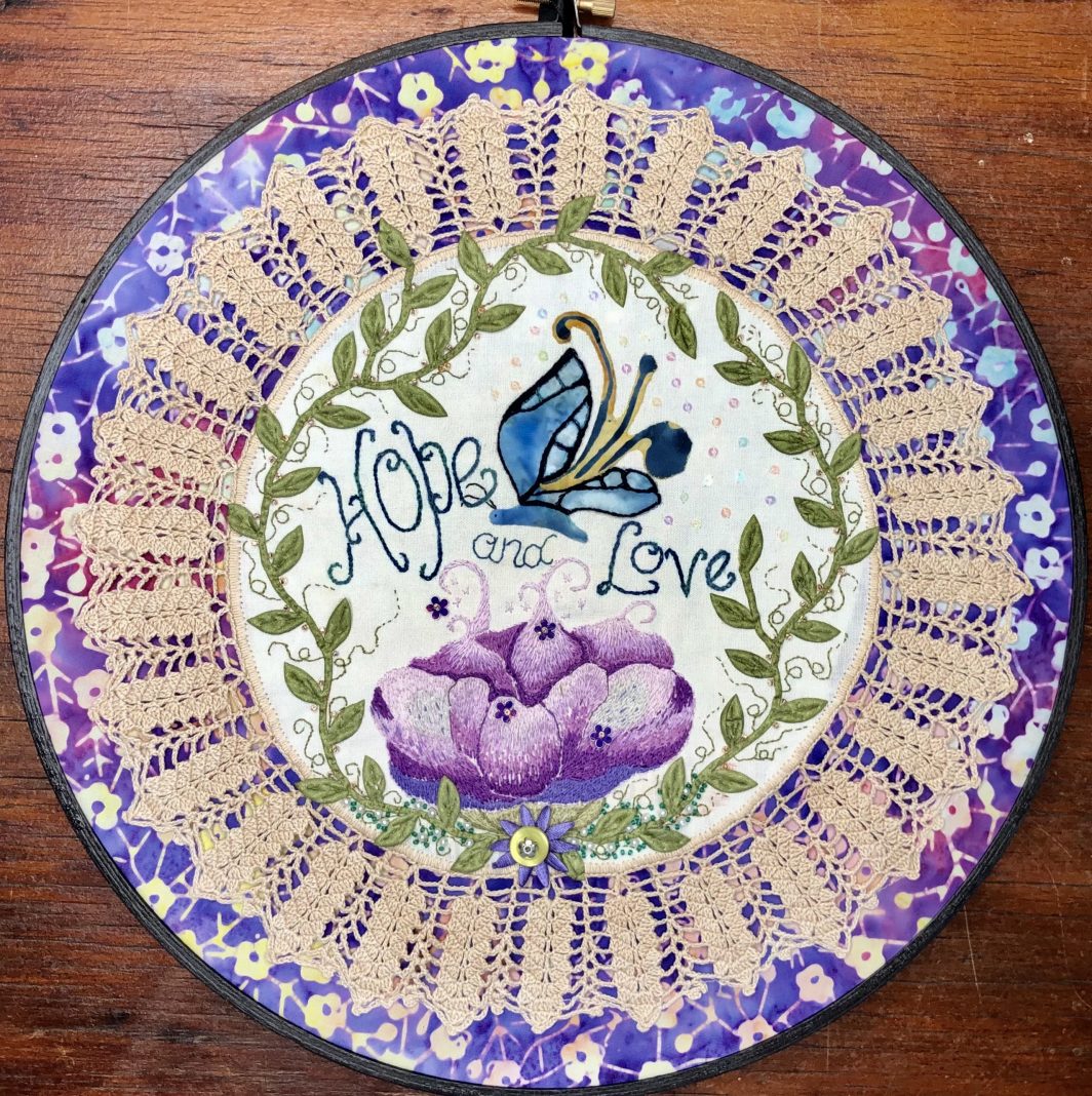 Hope & Love Hoop Art - Image 6